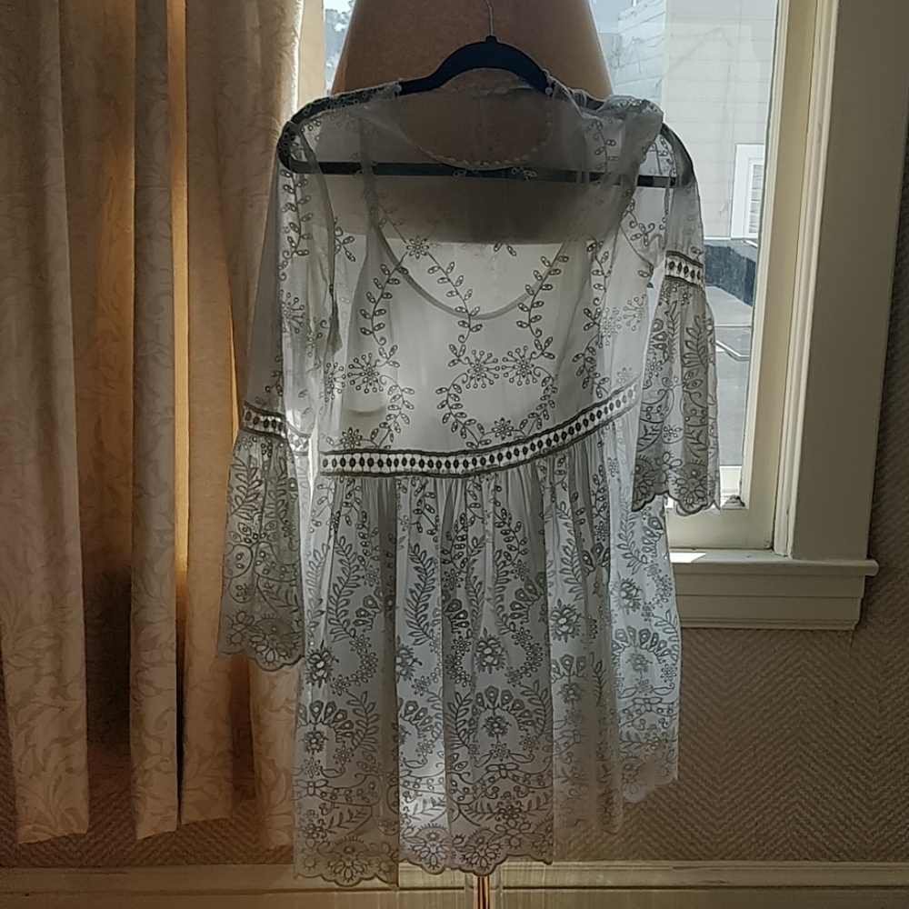 White summer dress from Zara